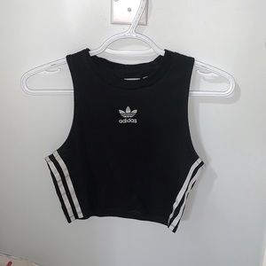 Adidas XS Black Crop Top